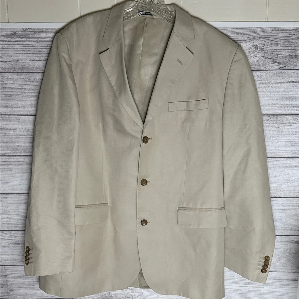 Banana Republic Men's Beige Linen Blend Blazer Size 44R